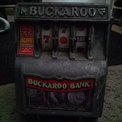 Vintage Buckaroo Bank Slot Machine 