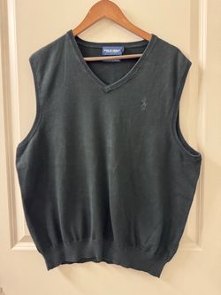 Vintage Polo Golf Ralph Lauren Lightweight Knit Sweater Vest Black Men’s Size XL