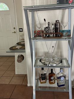 Glass Shelves Unit