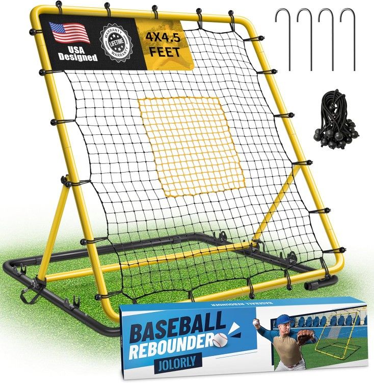 Baseball Rebounder Net 4x4.5 ft Fielding Trainer Pro