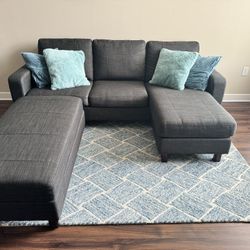 Sectional Couch With Ottoman 