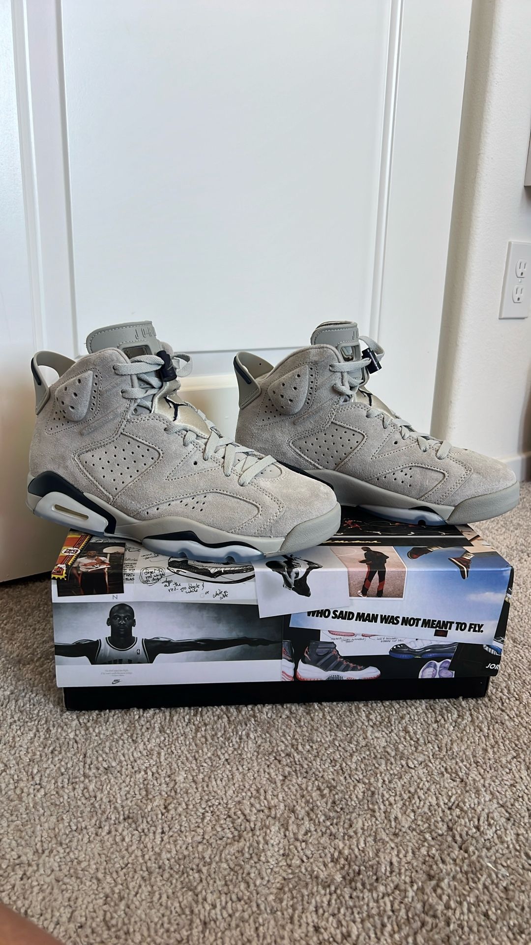 New Air Jordan 6 Retro Georgetown Size Men’s 8/ Women’s 9.5