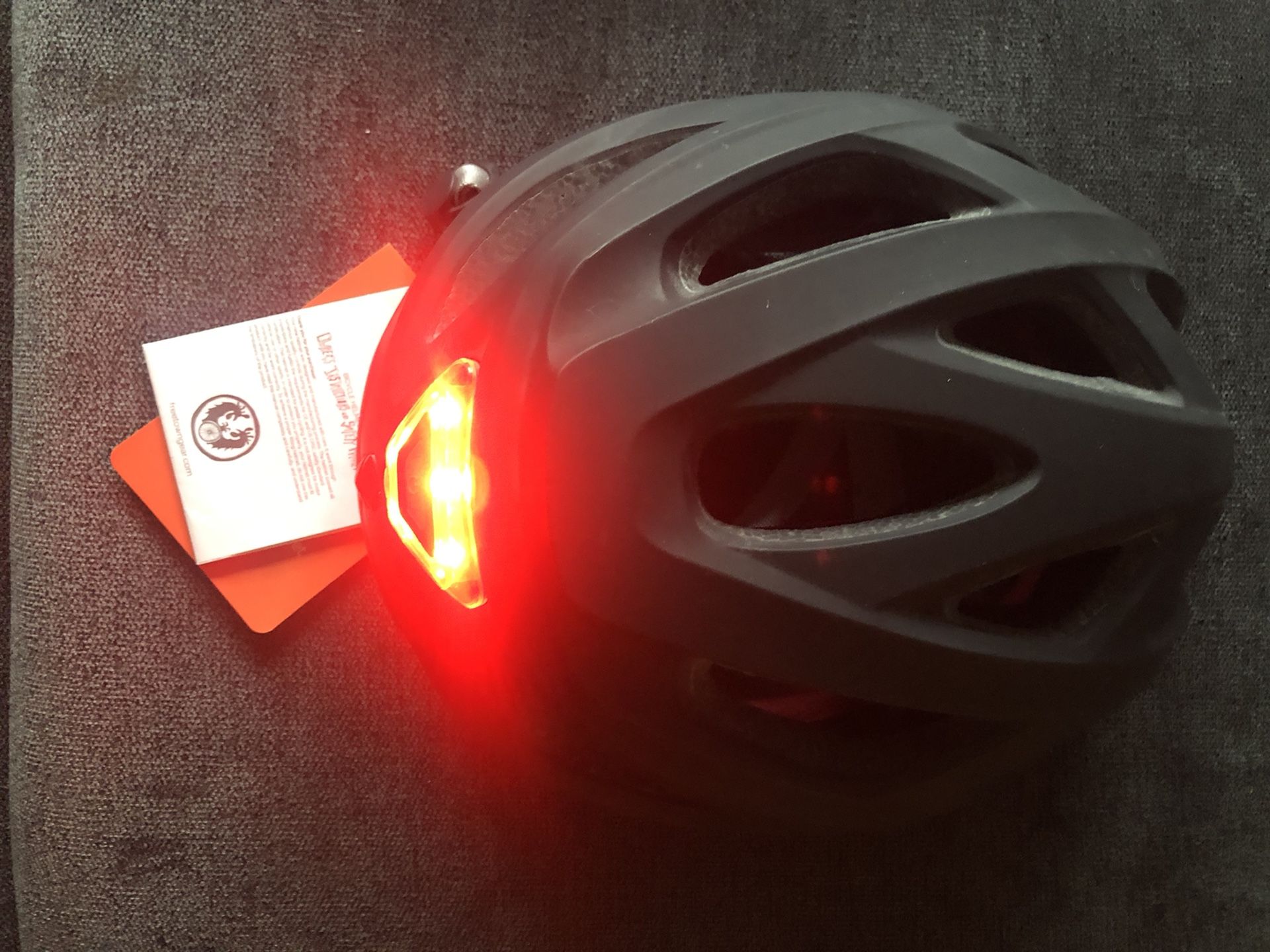 Freetown Krewe Bike Helmet W/ Rear Light - New With Tags -
