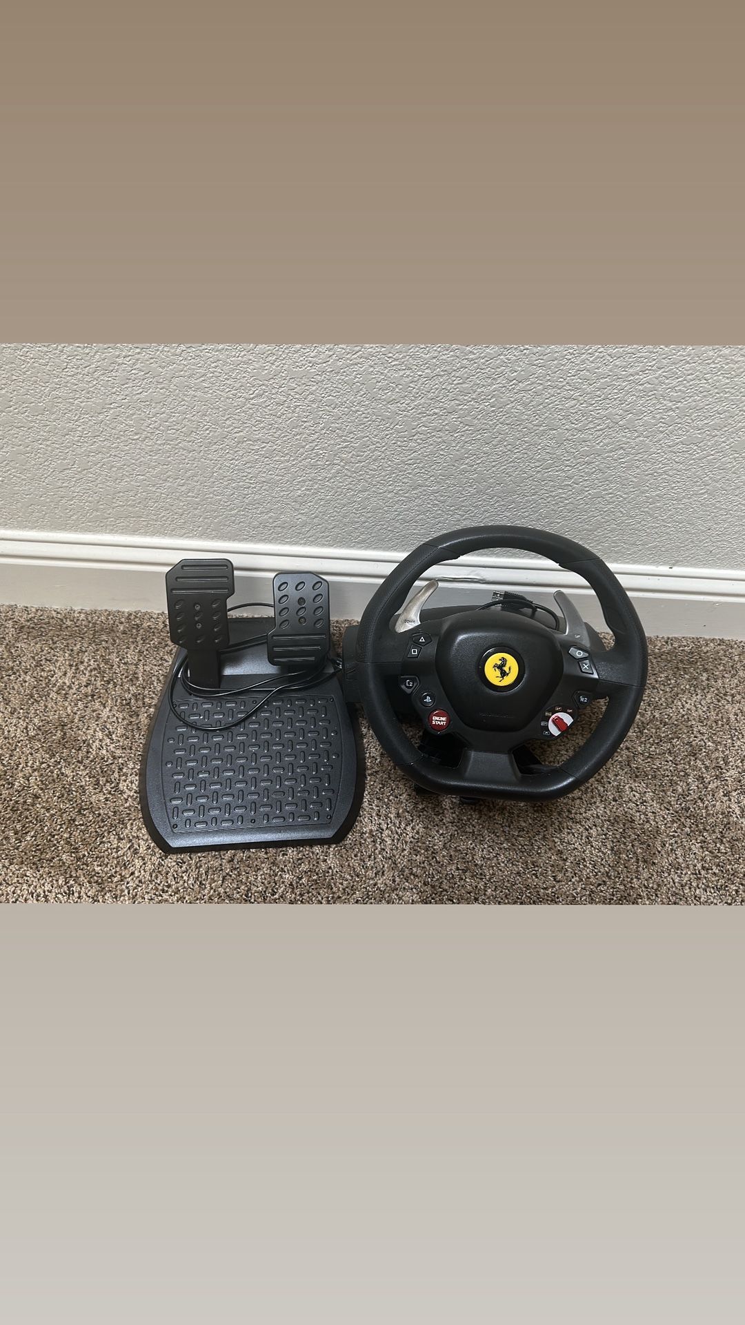 Thrustmaster T80 Ferrari 488 GTB Edition Racing Wheel for PS5, PS4, and PC