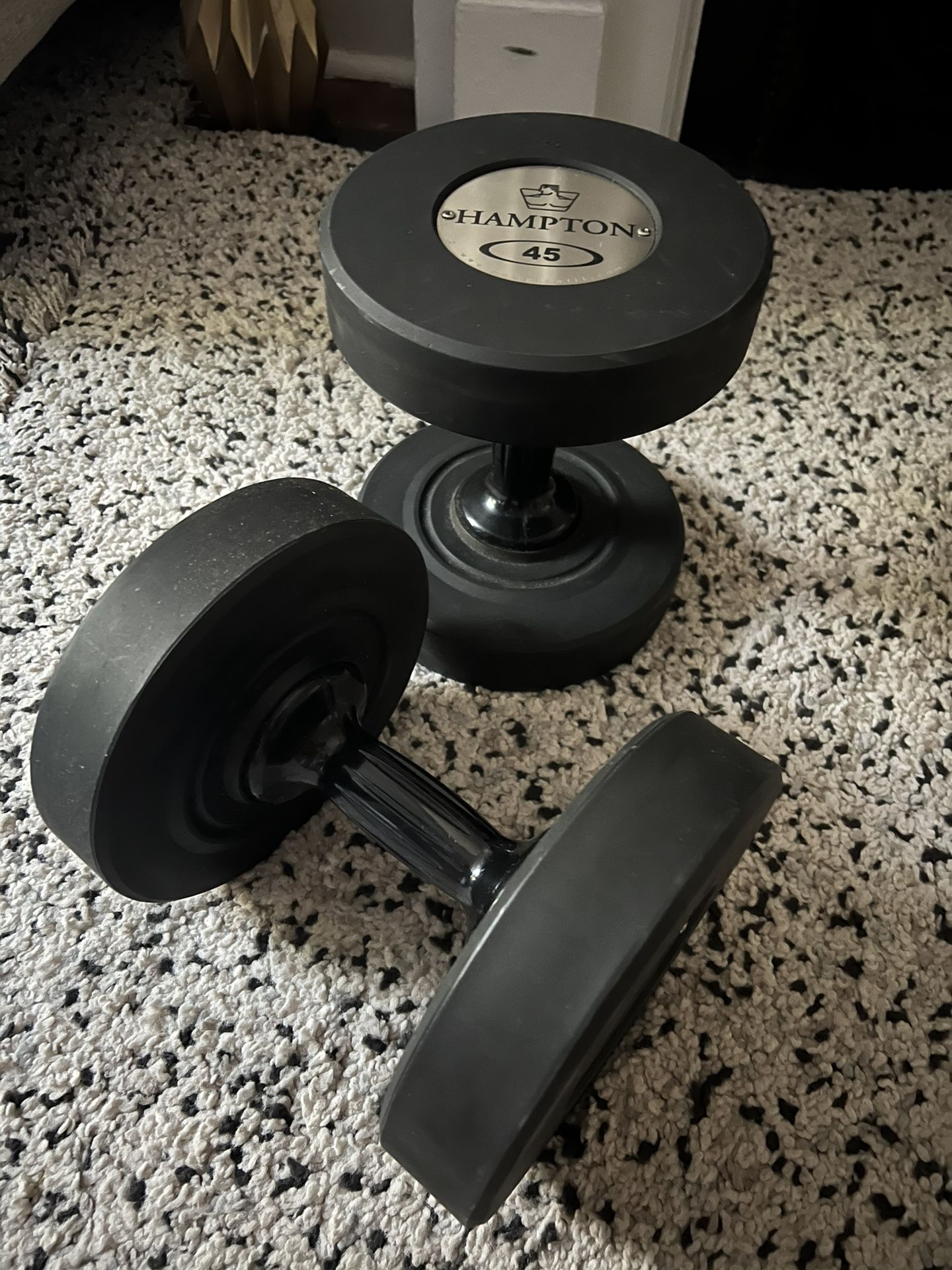 Hampton Gel-Grip Urethane Dumbbells -45lbs