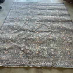 Ralph Lauren Area Rug – Classic Persian-Style Pattern in Blue & Ivory