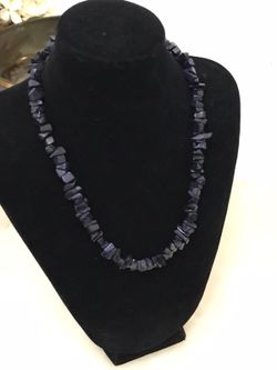 Beautiful black stone necklace