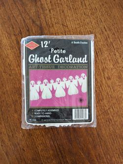 Vintage Halloween ghost garland (unopened)