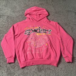 SP5DER Hoodie – Pink Large – Brand New w/ Tags