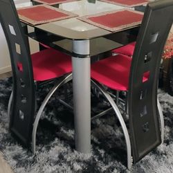 Dining room table with chairs