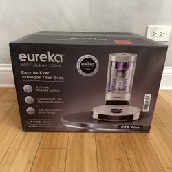 Eureka E20 Plus Robot Vacuum with Bagless Self Emptying Station, Robotic Vacuum and Mop Combo, 45-Day Capacity, Upgraded 8000Pa Suction and Anti Hair
