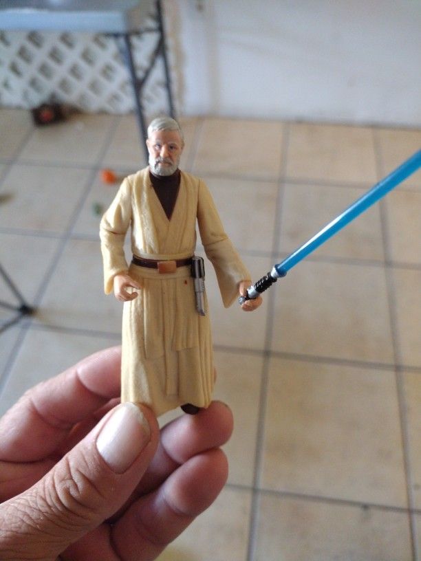 Vintage Obi One With Light Saber