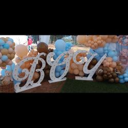 Boy marquee letters