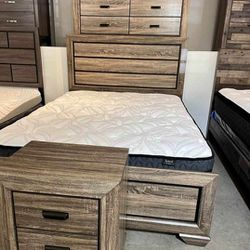 Brand New 4pc. Queen Bedroom Set (NO Mattress)