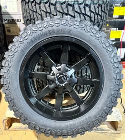 RINES FUEL D436 MAVERICK 20X10 BLACK🔥PARA SILVERADO/ RAM / FORD /TACOMA - SOLO LOS RINES