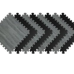 Reversible WOOD LOOK FOAM GYM MATS - $75