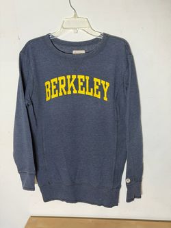 UC Berkeley Golden Bears Alta Gracia Crewneck Sweatshirt Small Navy Blue