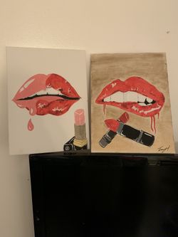 Hand painted lips