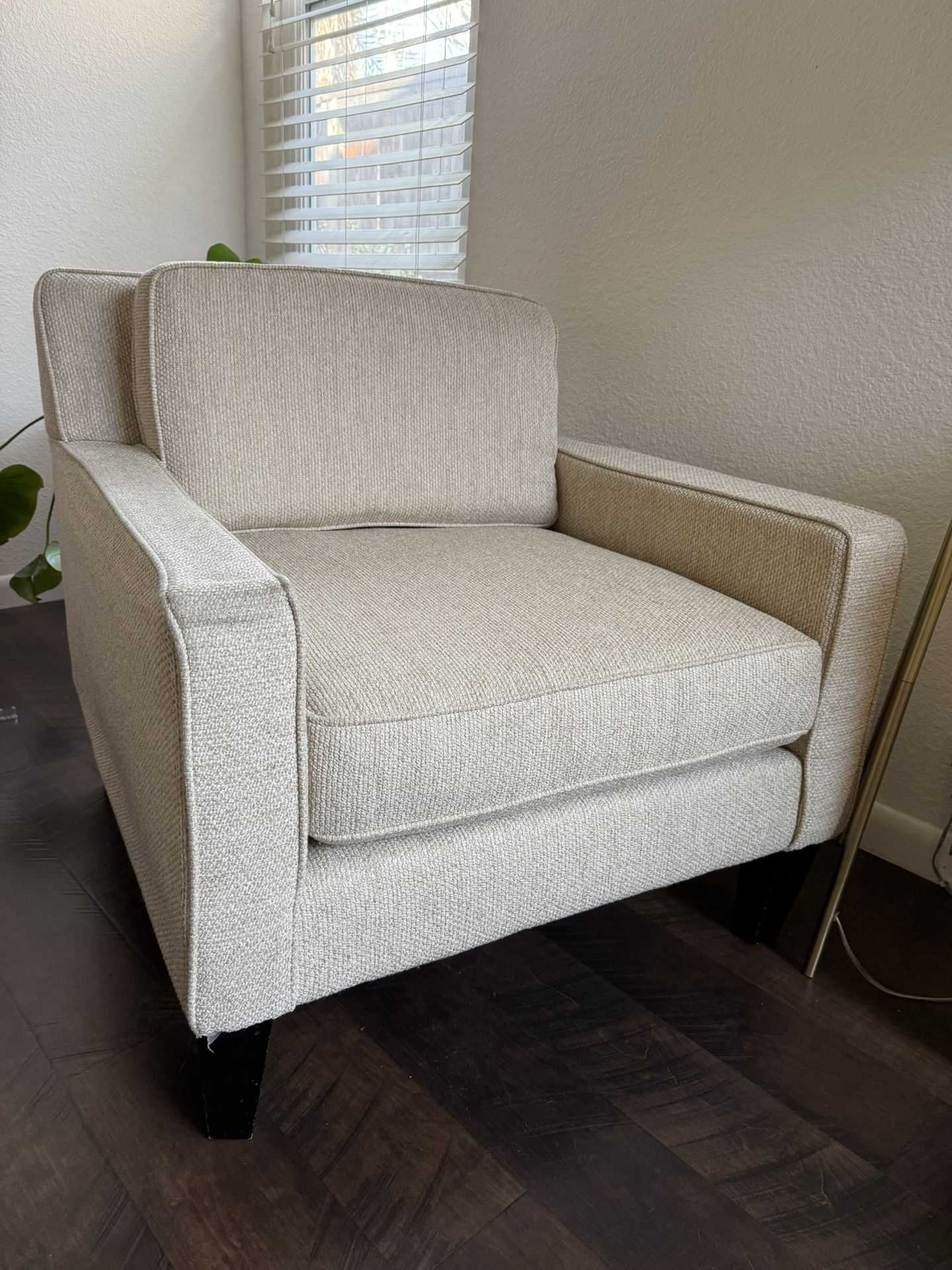 Single Seat Couch and Ottoman