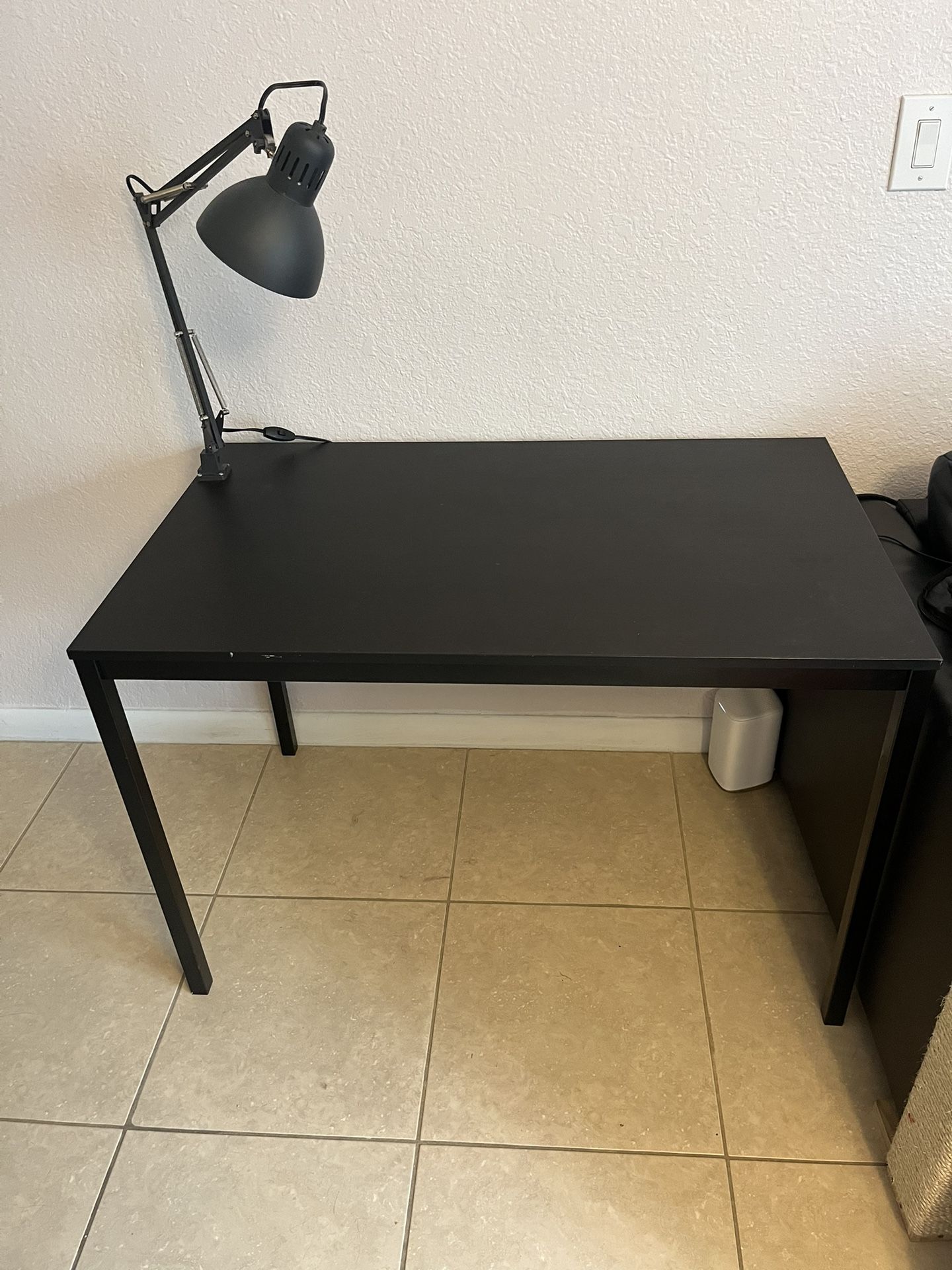 Desk, Chair And Lamp From IKEA