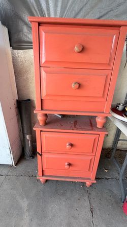 Two small dressers for next to bed or dresser.