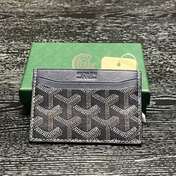Goyard Card Holder Dark Blue 