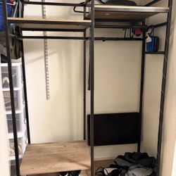 Closet / Interior Closet /iron and wood X 2