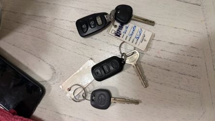 Hyundai and Toyota original key