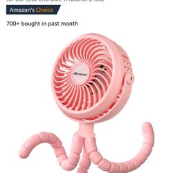 Flexible Tripod Clip On Fan With Light