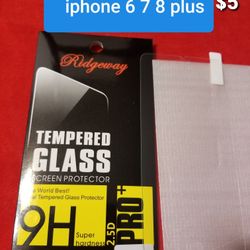  Tempered Glass For IPhone  6 7 8 Plus 