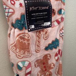 Betsey Johnson Christmas Throw