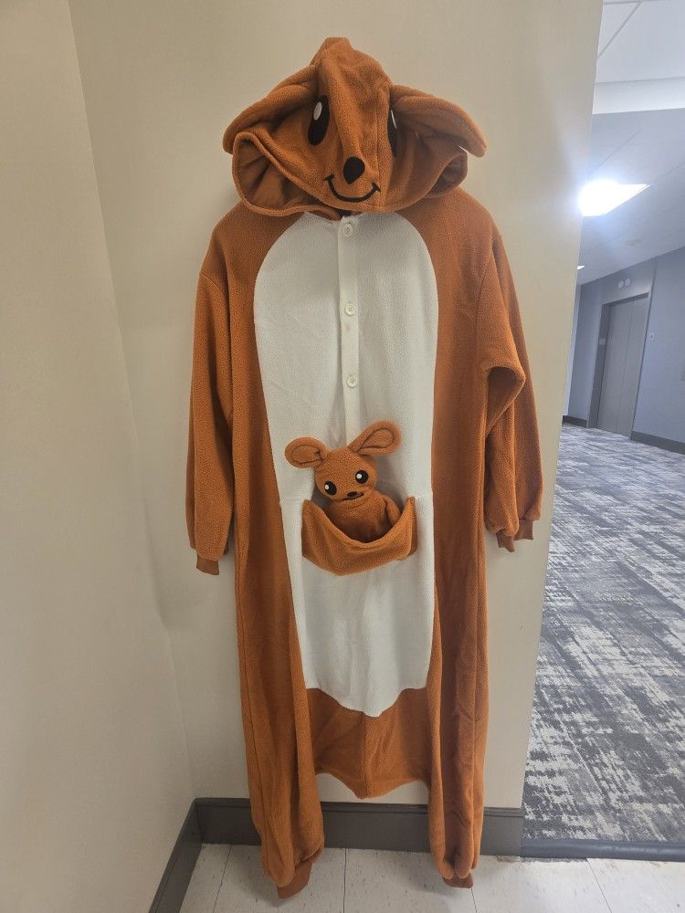 SAZAC Kangaroo Kigurumi - Onesie Jumpsuit Halloween Kanga Winnie the Pooh Costume Adult XL 