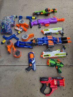Nerf guns and accessories