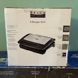 Bella Pro Series 6 Burger Grill