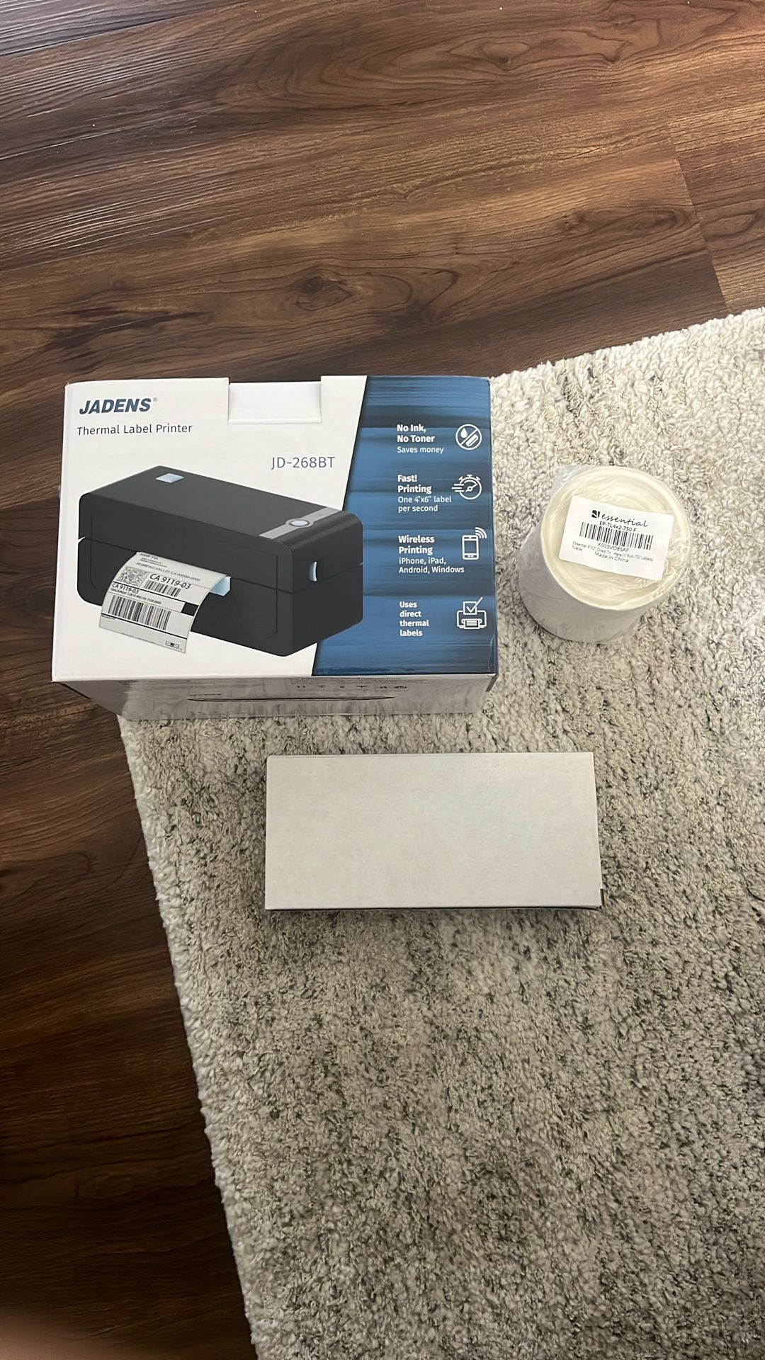 Jadens Thermal label Printer, Never Used.