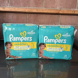 Pampers Swaddlers Diapers, Size 3, 26 Count 