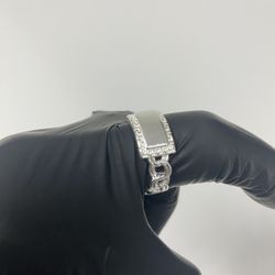 Silver Chino Link Rings 