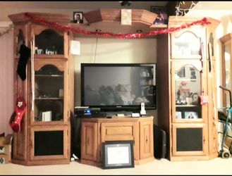Wooden Entertainment Center