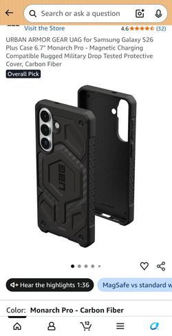 UAG Galaxy S26+ Monarch Pro phone case
