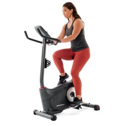 Schwinn 130 Upright Exercise Bike with Explore the World and Zwift Compatibility

