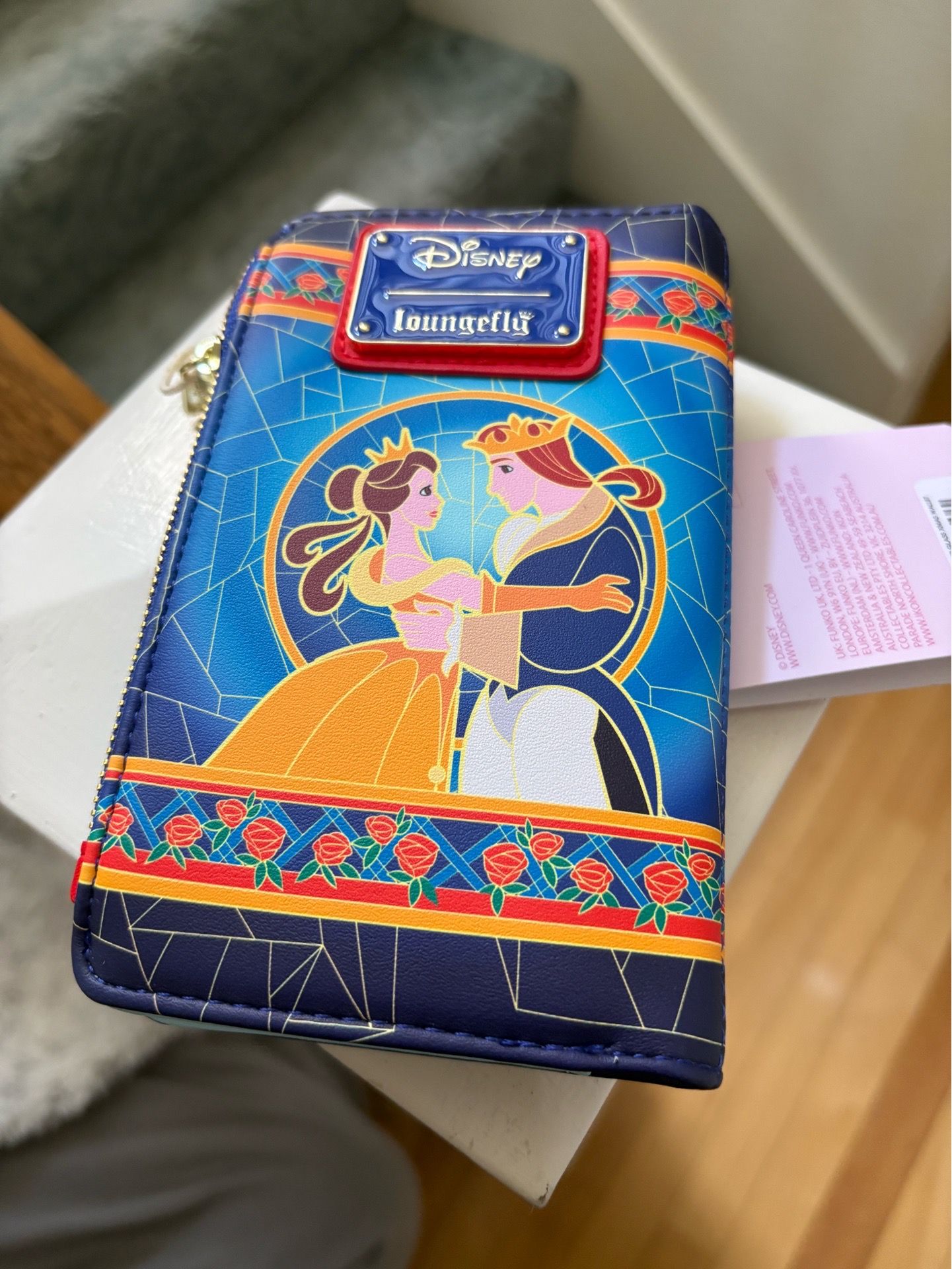 Disney loungefly beauty and the beast wallet
