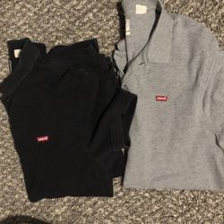 5 Levi Shirts Size M 