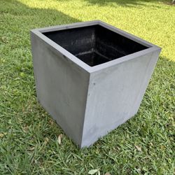 Plant Pot Large Indoor/ Outdoor Nursery Planter Square 19 5/8” High x 19 5/8” Square