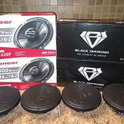 6.5 Door Speakers-(Pioneer- Black Diamond- Lanzar)