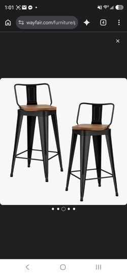 Swivel Metal Counter Stools x 4