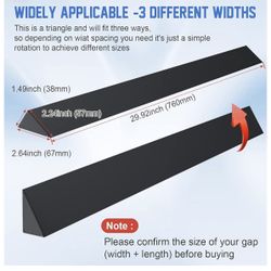 30" Slide-in Range Rear Filler Kit W10113901A, Stove Gap Universal Triangular Filler Strip, Cooktop Trim Kit Between Stove and Backsplash for Whirlpoo