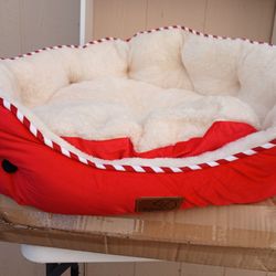 Indoor Cats, Washable Pet Bed for Puppy and Kitten with Slip-Resistant Bottom, 25 Inches