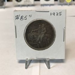 1925 Usa Half Dollar Silver 