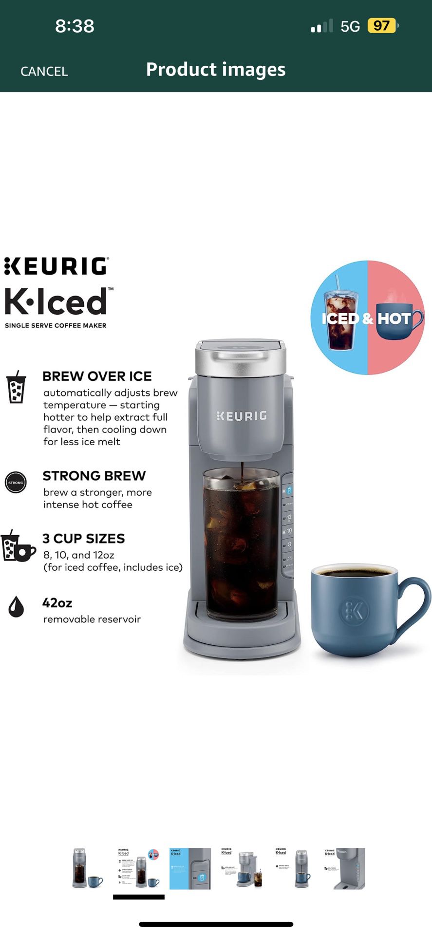 Keurig K-iced And Hot Coffee Maker 