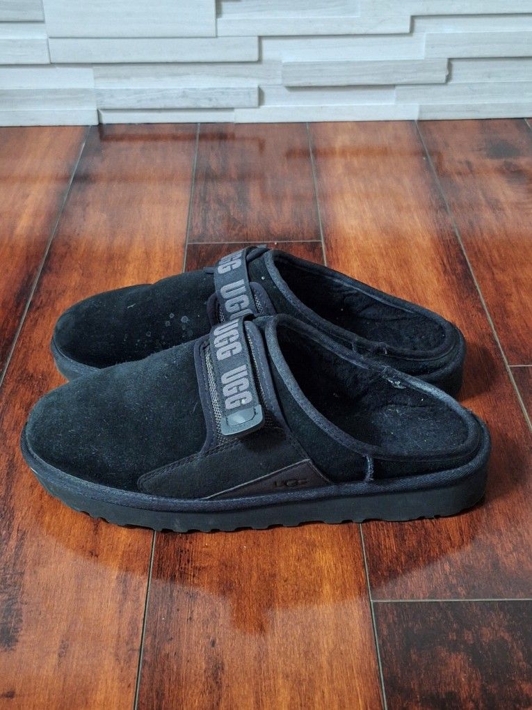UGG Men's Black Dune Slip-On Shoes Size 12